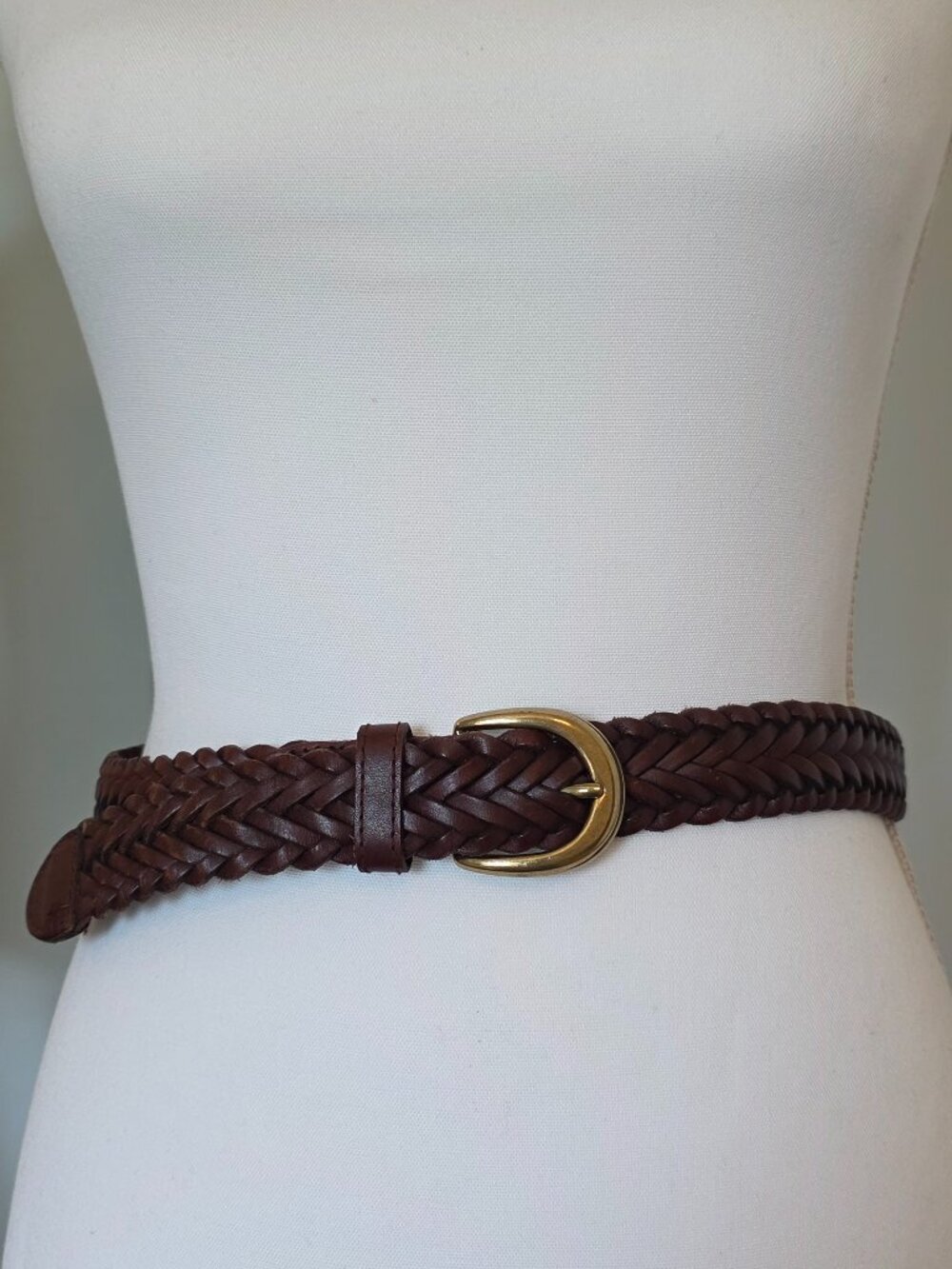 Genuine Leather Woven Belt
